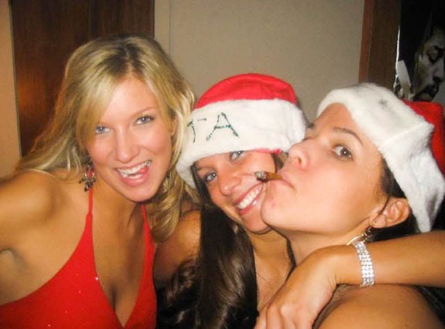 Christmas Party Craziness with Drunk Girls