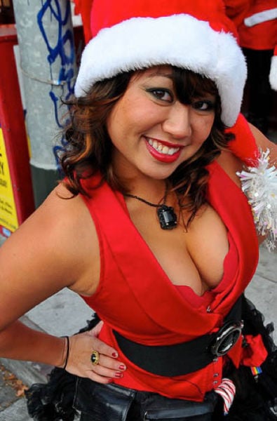 Christmas Party Craziness with Drunk Girls