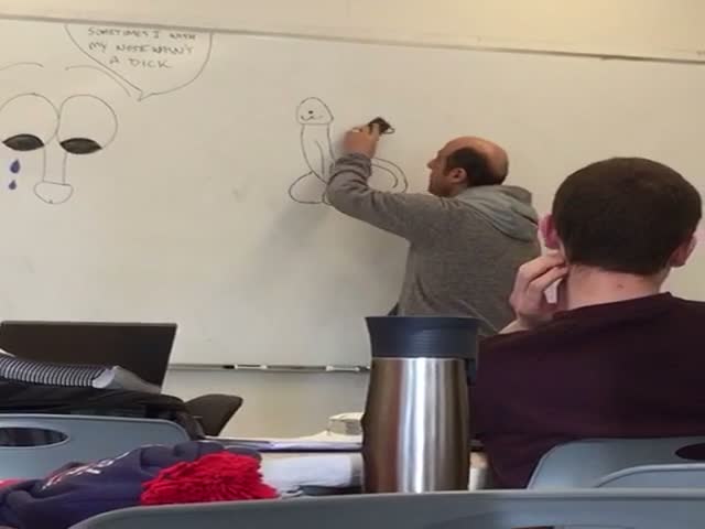 Students Play a Naughty Joke on Their Teacher 