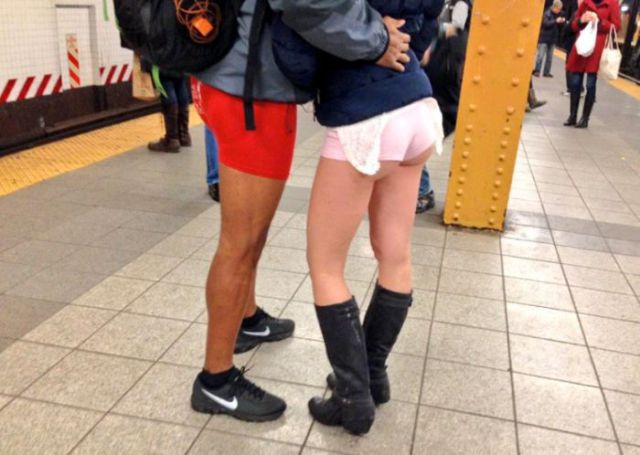 Pics from the 2015 “No Pants” Subway Ride