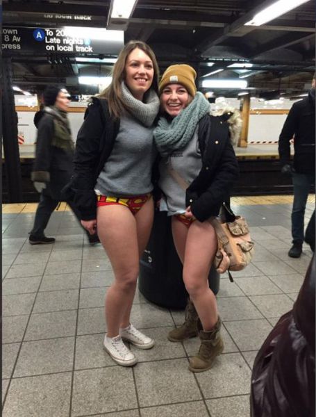 Pics from the 2015 “No Pants” Subway Ride