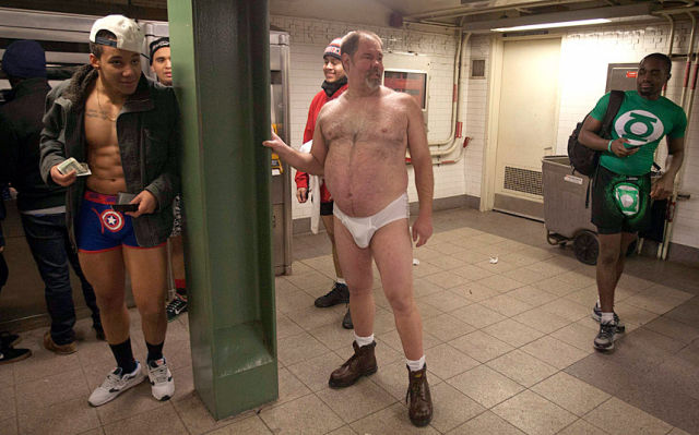 Pics from the 2015 “No Pants” Subway Ride