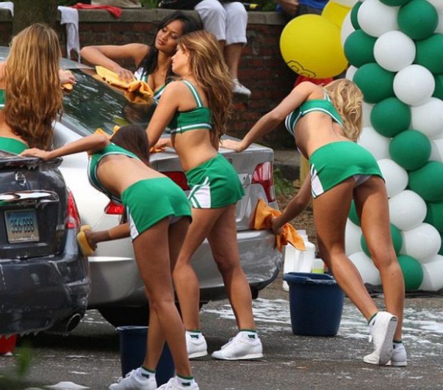 Soapy Car Wash Girls Simply Ooze Sexiness