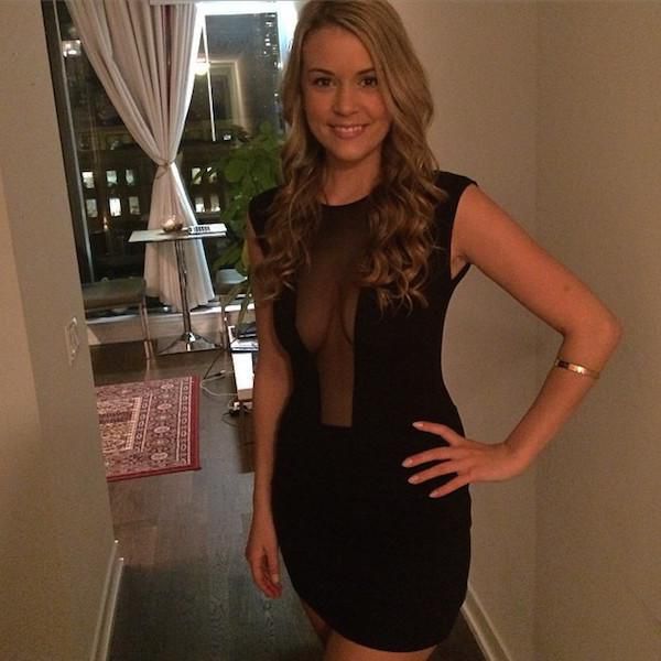 Woman Look Hot Wearing Mesh Clothing