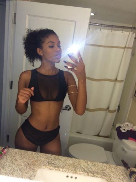 Woman Look Hot Wearing Mesh Clothing