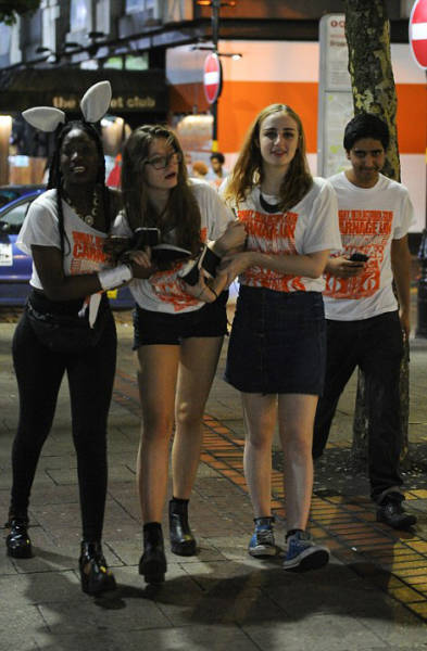 British Students Engage in a Little Drunken Debauchery