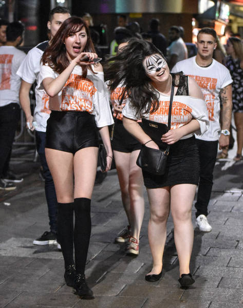 British Students Engage in a Little Drunken Debauchery