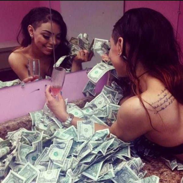Strippers Showing Off Their Money