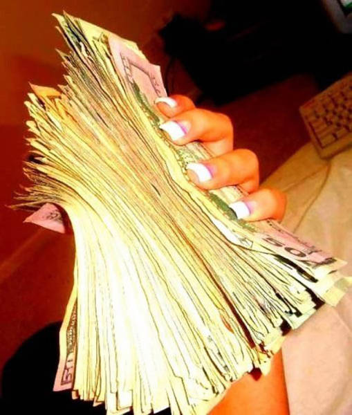 Strippers Showing Off Their Money