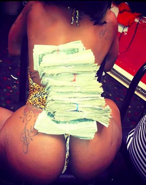 Strippers Showing Off Their Money