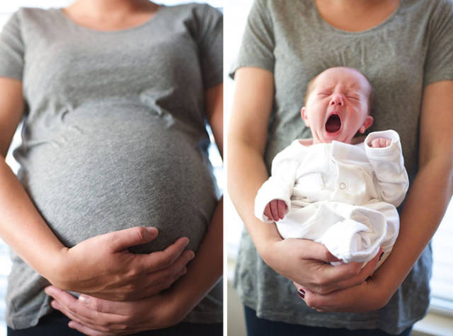 Awesome Photos Before And After Giving Birth
