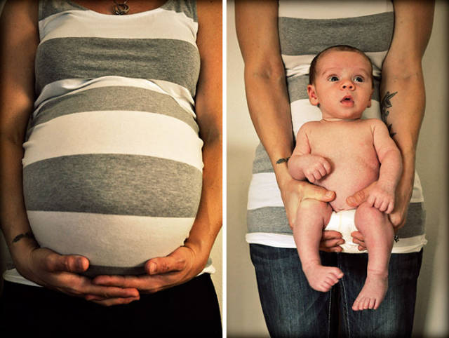 Awesome Photos Before And After Giving Birth