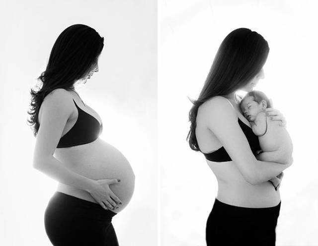 Awesome Photos Before And After Giving Birth