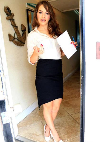 Cute Office Ladies In Mini Dresses And Mini Skirts