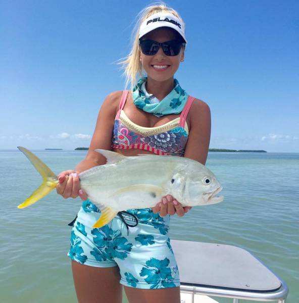 Stunning Blonde Who Loves Fishing In Bikini