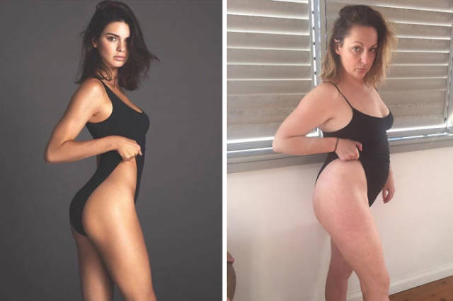 Woman Continues To Recreate Hilarious Celebrity Photos