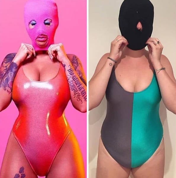 Woman Continues To Recreate Hilarious Celebrity Photos