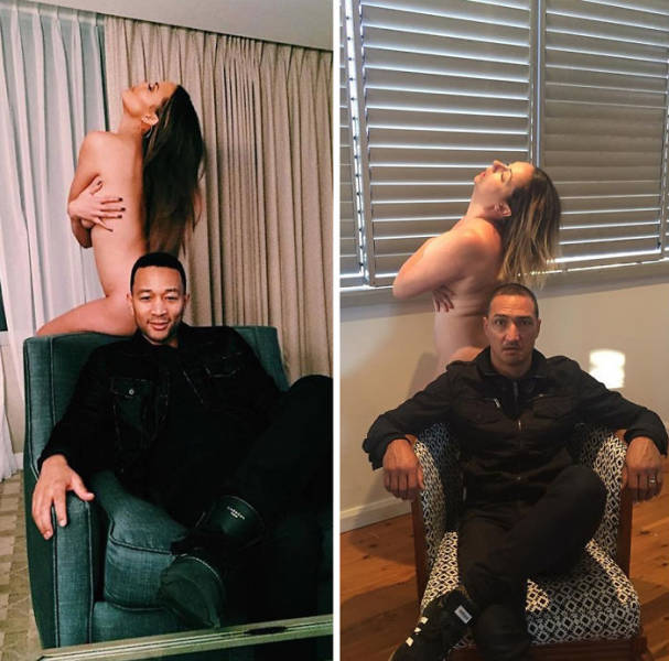 Woman Continues To Recreate Hilarious Celebrity Photos