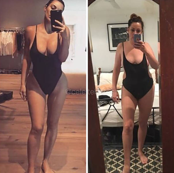 Woman Continues To Recreate Hilarious Celebrity Photos