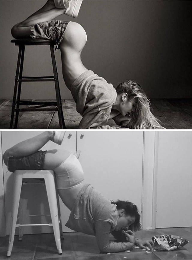 Woman Continues To Recreate Hilarious Celebrity Photos