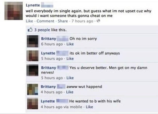 Justice Triumphs Every Time A Cheater Gets Revealed